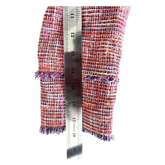 MSGM Tweed Pattern Evening Jacket Blazer Pink Size 40 Medium Preppy - Picture 6 of 10